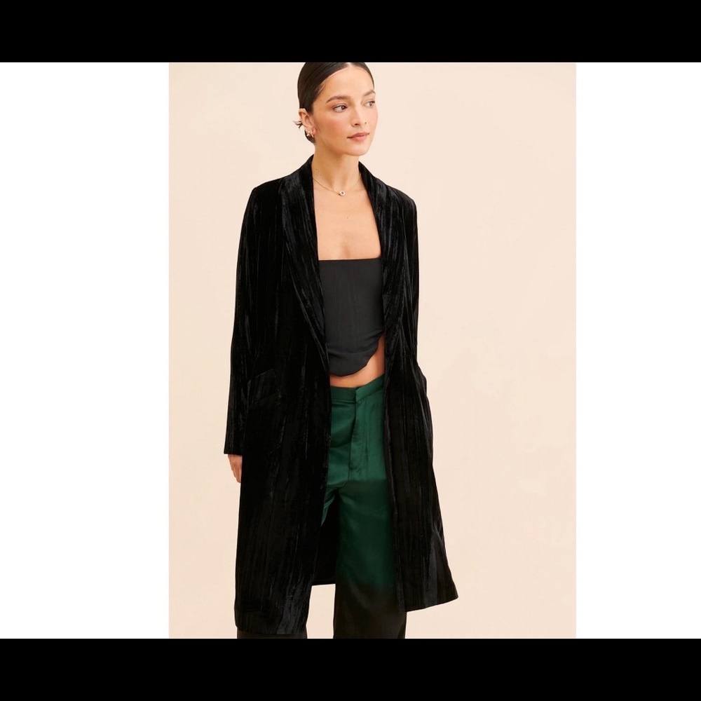 Steve Madden Seraphina Velvet Duster Coat